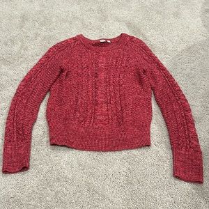 GAP Pink Knit Crewneck Sweater